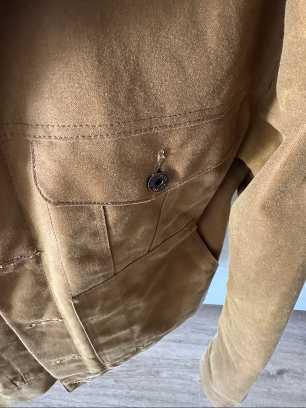 Filson Short Lined Cruiser Tin Cloth Jacket - Picture 4 of 10